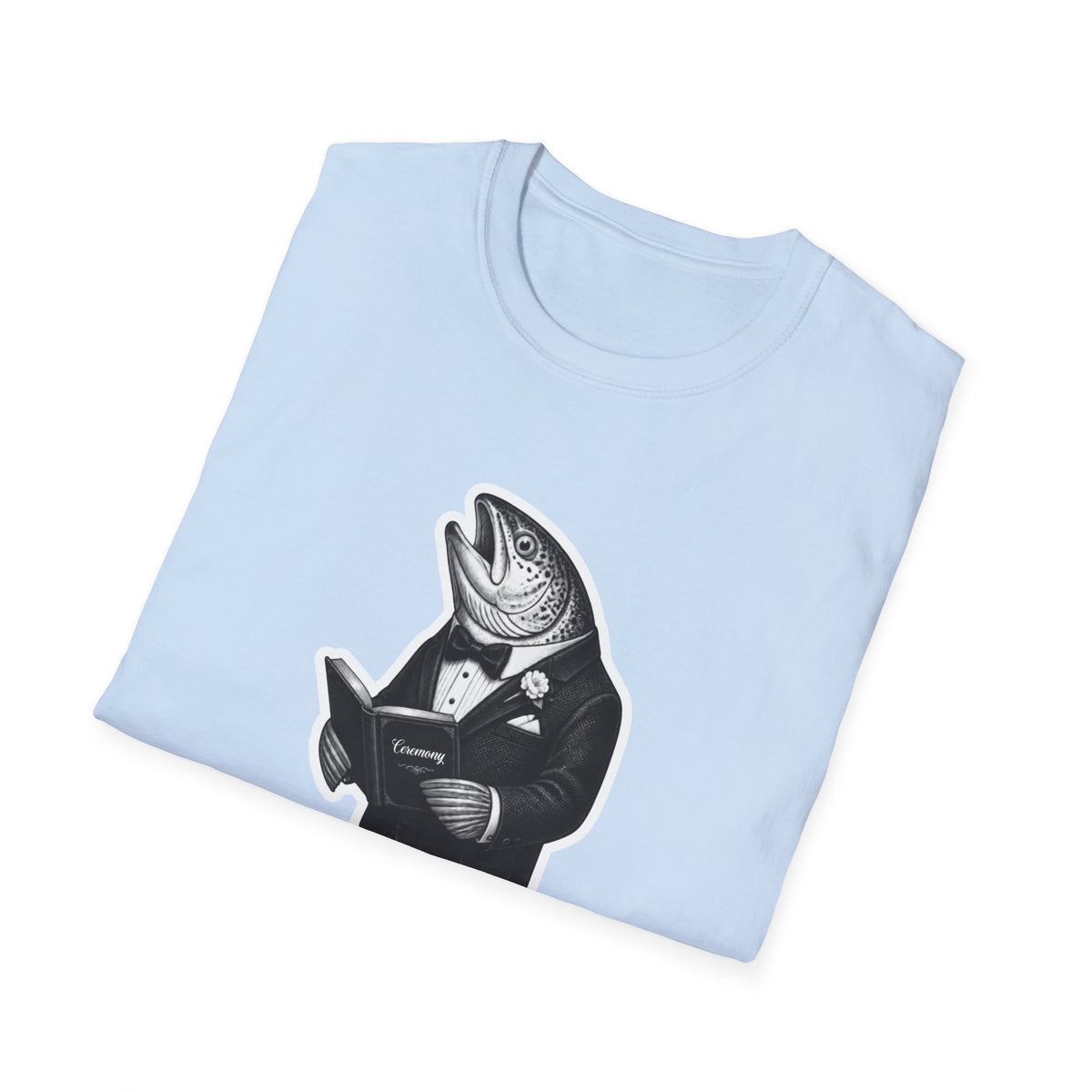 Salmon Gentleman T-Shirt — Dapper Fish Graphic Tee