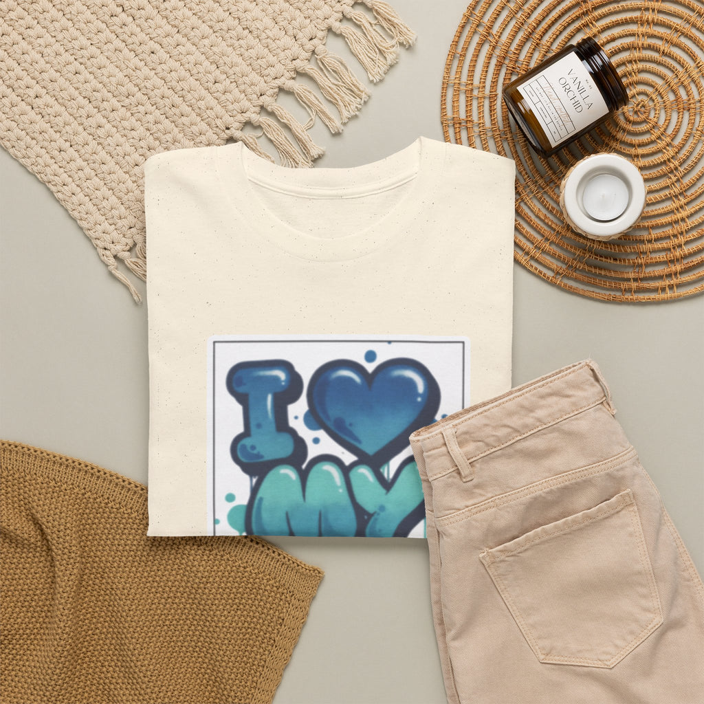 I LOVE My GF T-Shirt — Cute Blue Graffiti Love Tee for Girlfriend Gifts