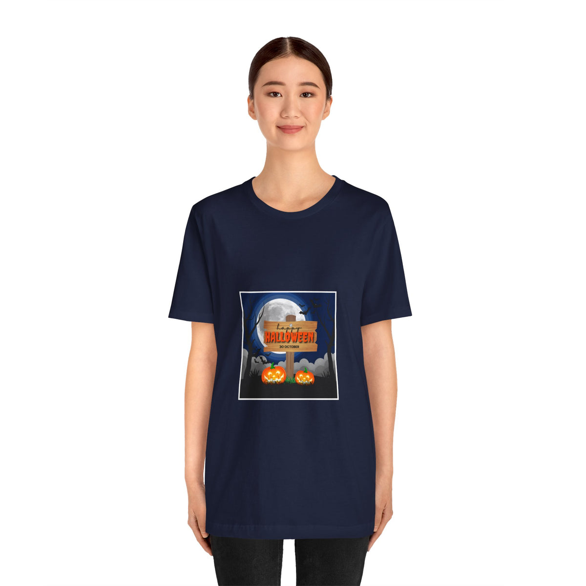 Halloween Pumpkin Sign T-Shirt — Happy Halloween Graphic Tee