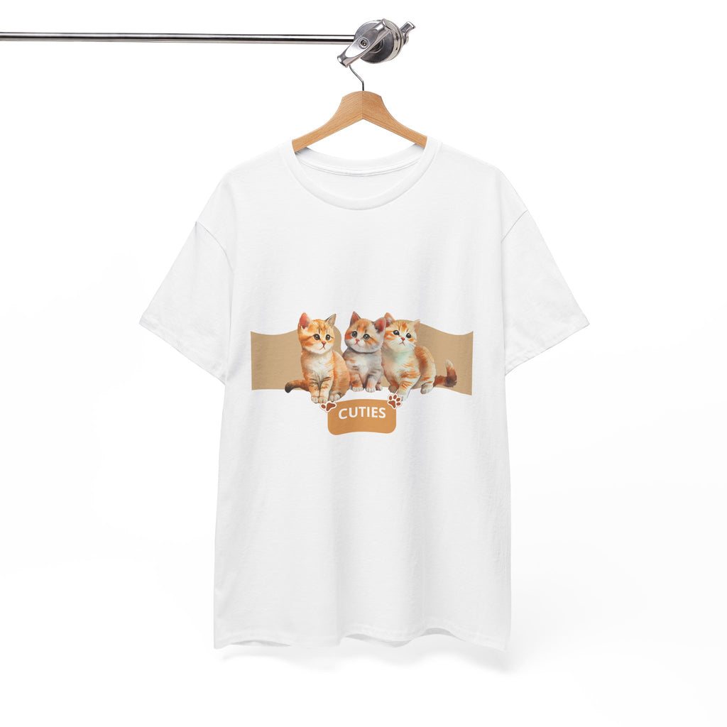 Cute Kittens "Cuties" T-Shirt - Adorable Cat Graphic Tee for Cat Lovers
