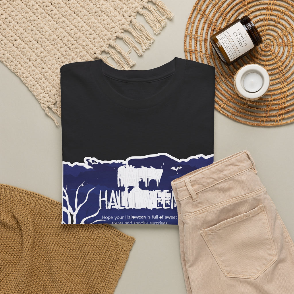 Happy Halloween Cute Witch T-Shirt — Halloween Graphic Tee for Kids & Adults