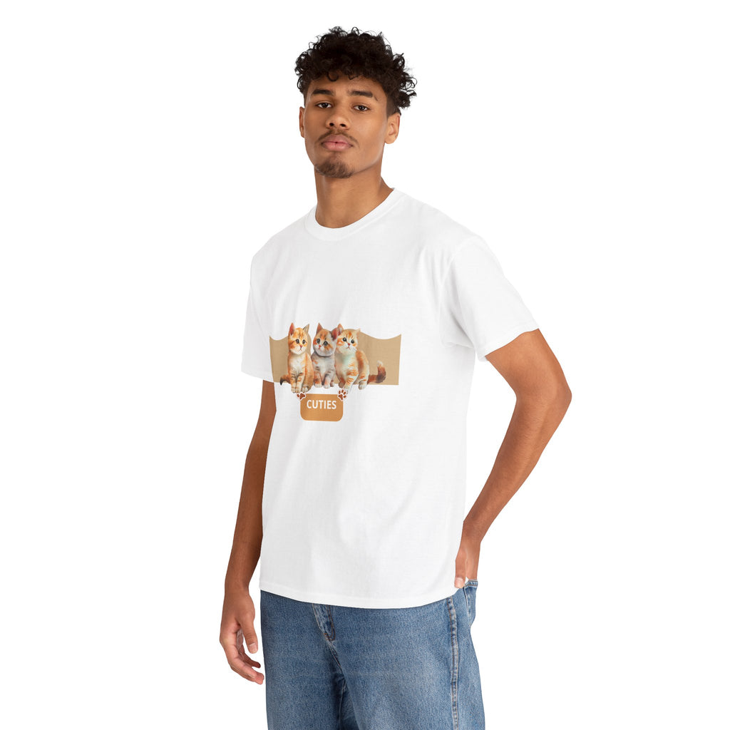 Cute Kittens "Cuties" T-Shirt - Adorable Cat Graphic Tee for Cat Lovers