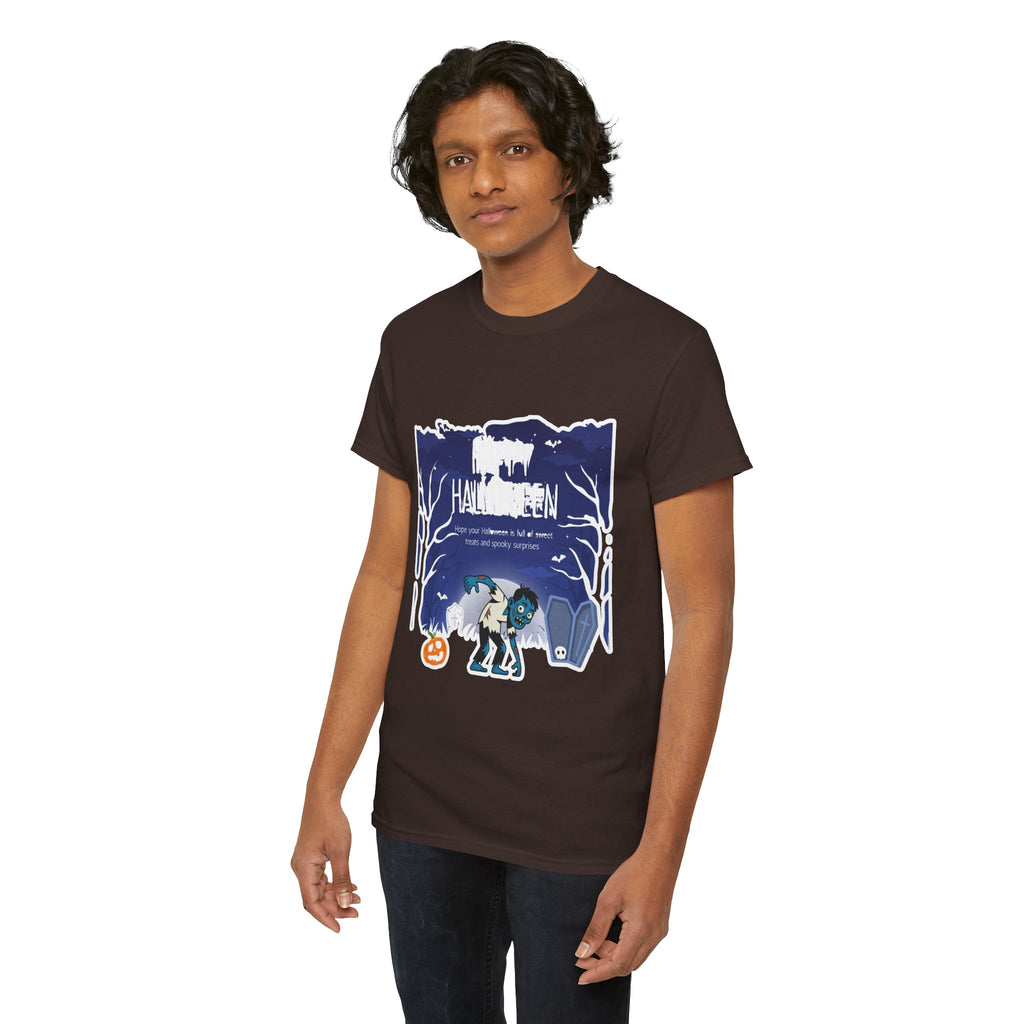 Happy Halloween Cute Witch T-Shirt — Halloween Graphic Tee for Kids & Adults