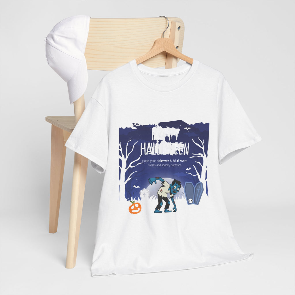 Happy Halloween Cute Witch T-Shirt — Halloween Graphic Tee for Kids & Adults