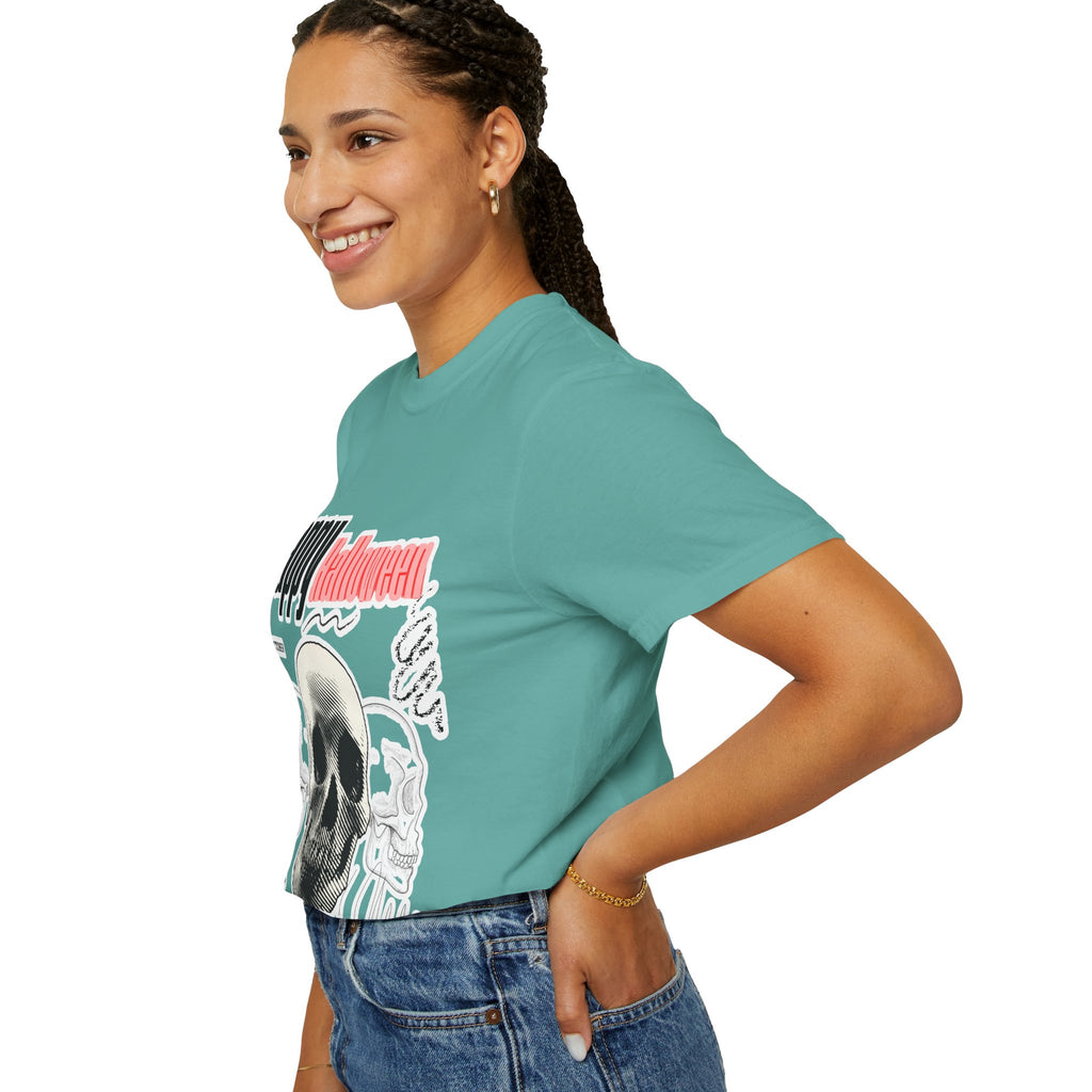 Happy Halloween Skull T-Shirt — Graphic Halloween Tee