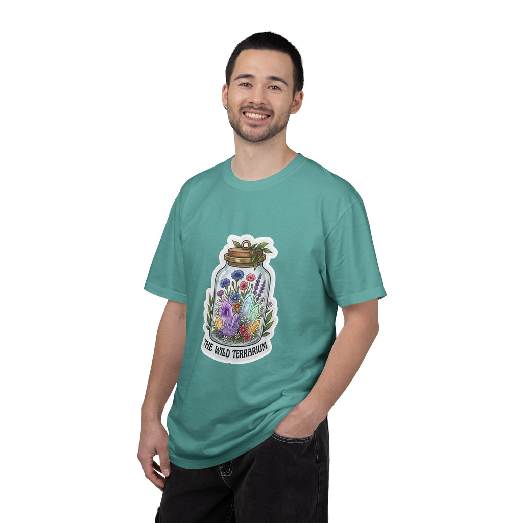 Terrarium Floral T-Shirt — "The Wild Terrarium" Botanical Jar Tee