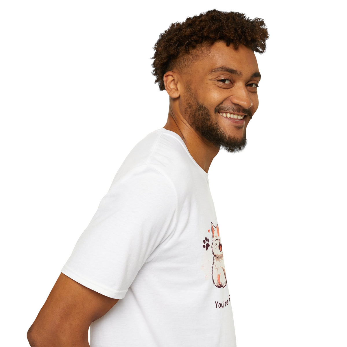 Cat T-Shirt — Cute 'You're Purr-fect' Kitten Graphic Tee