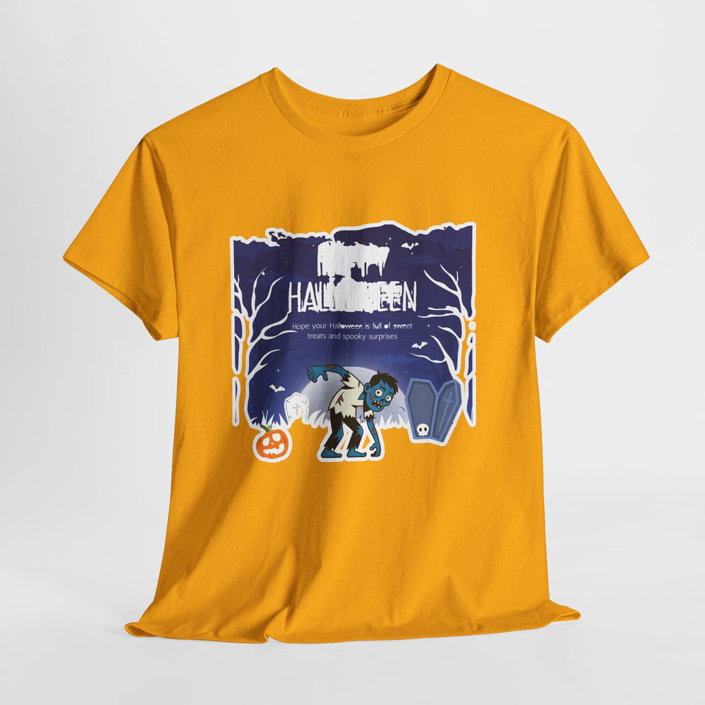 Happy Halloween Cute Witch T-Shirt — Halloween Graphic Tee for Kids & Adults