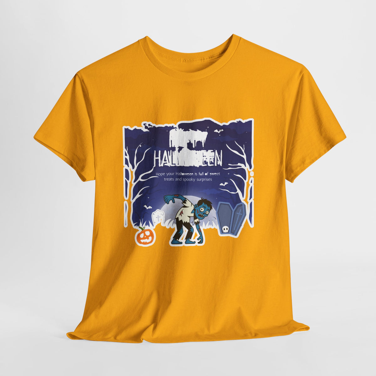 Happy Halloween Cute Witch T-Shirt — Halloween Graphic Tee for Kids & Adults