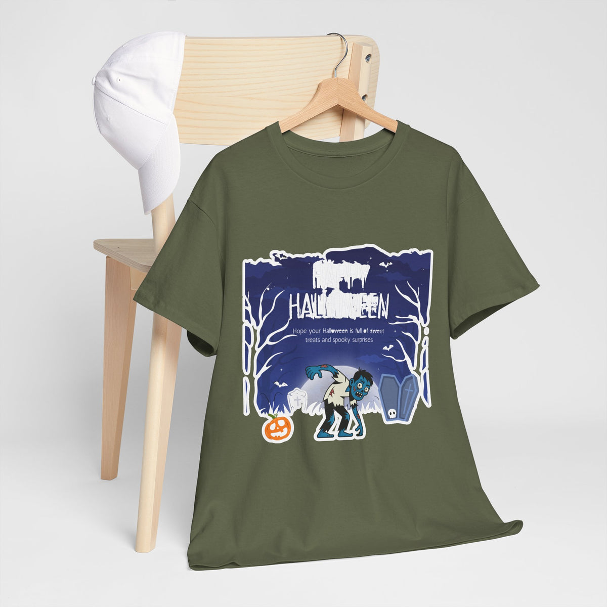 Happy Halloween Cute Witch T-Shirt — Halloween Graphic Tee for Kids & Adults