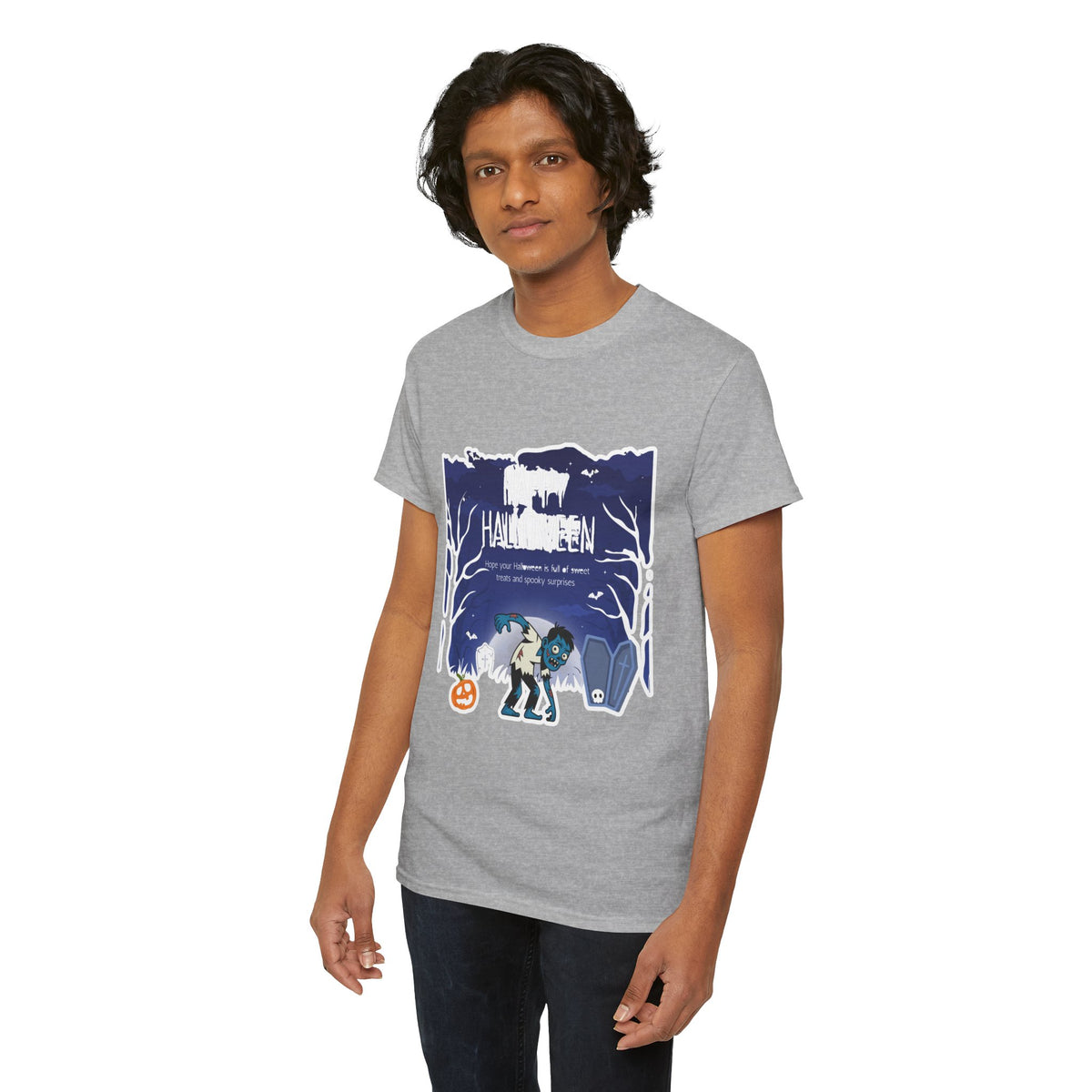 Happy Halloween Cute Witch T-Shirt — Halloween Graphic Tee for Kids & Adults