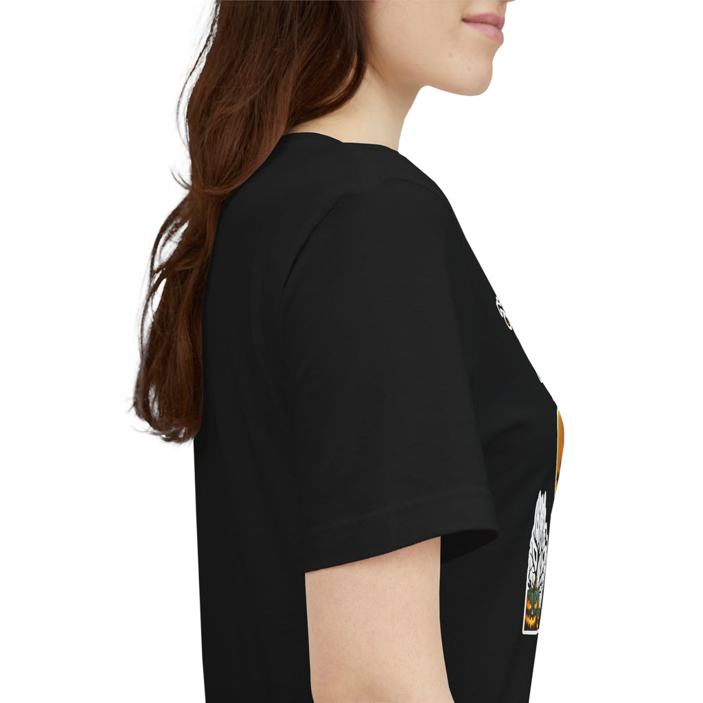 Halloween Haunted House T-Shirt — "Happy Halloween" Pumpkin Spooky Tee