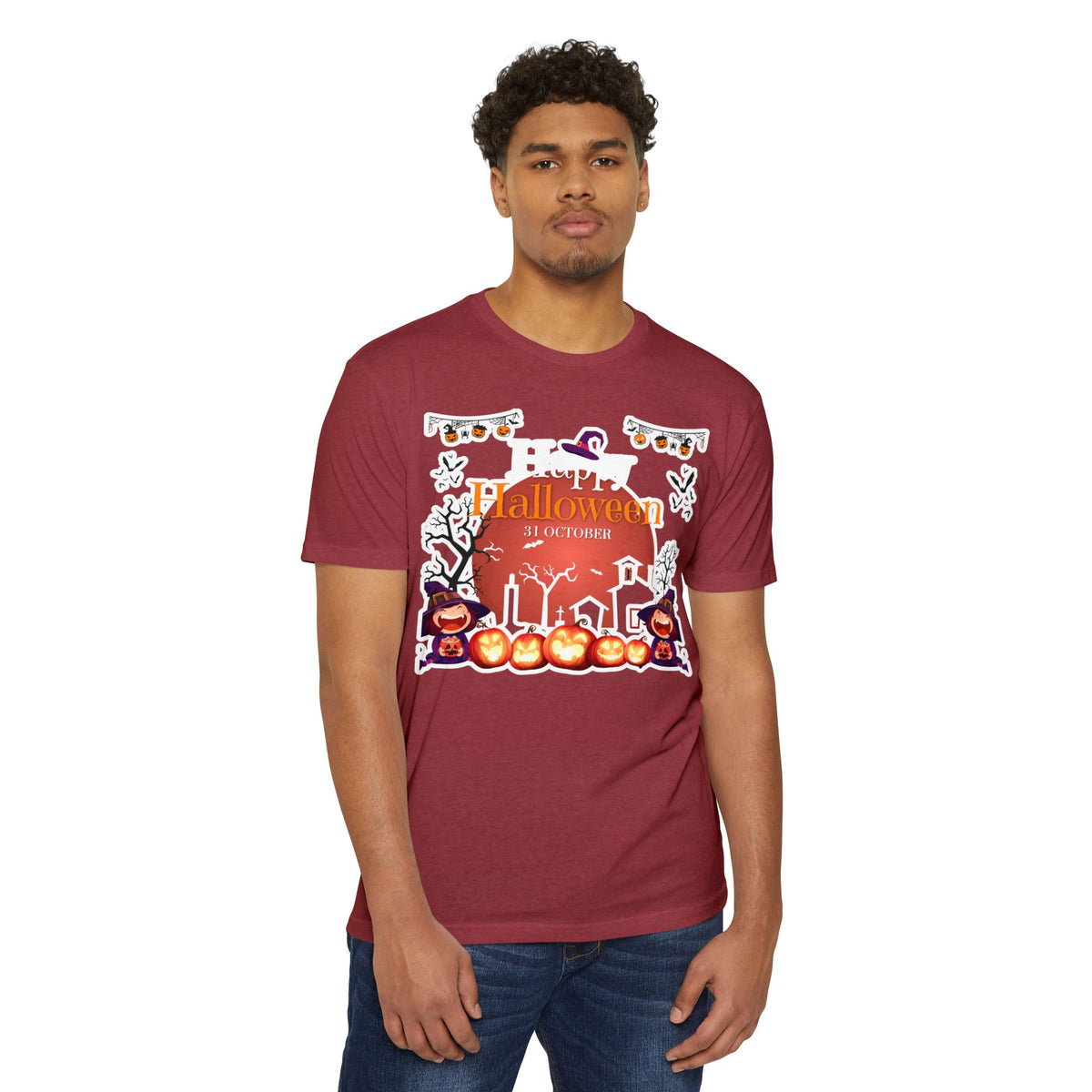 Halloween Pumpkin Haunted House T-Shirt