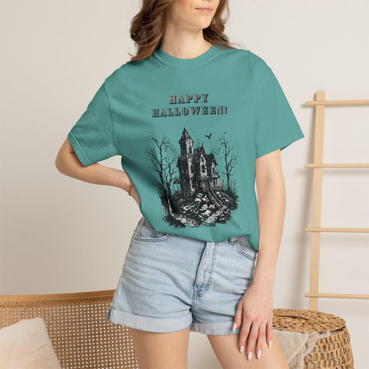 Happy Halloween Haunted House T-Shirt