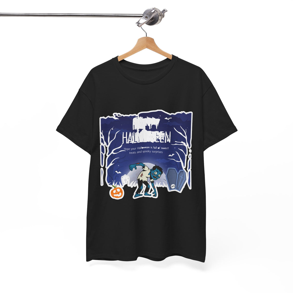 Happy Halloween Cute Witch T-Shirt — Halloween Graphic Tee for Kids & Adults