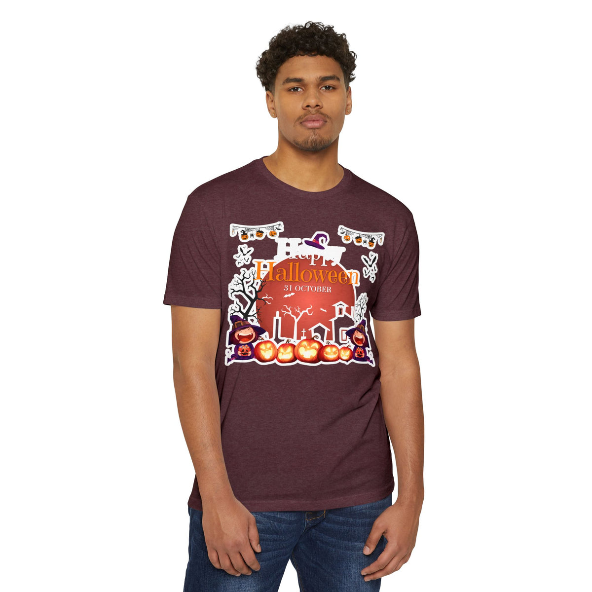 Halloween Pumpkin Haunted House T-Shirt