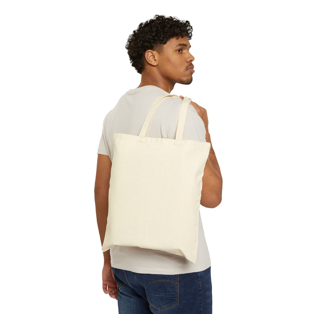 Halloween Tote Bag — "Happy Halloween" Ghost Pumpkin Canvas Tote