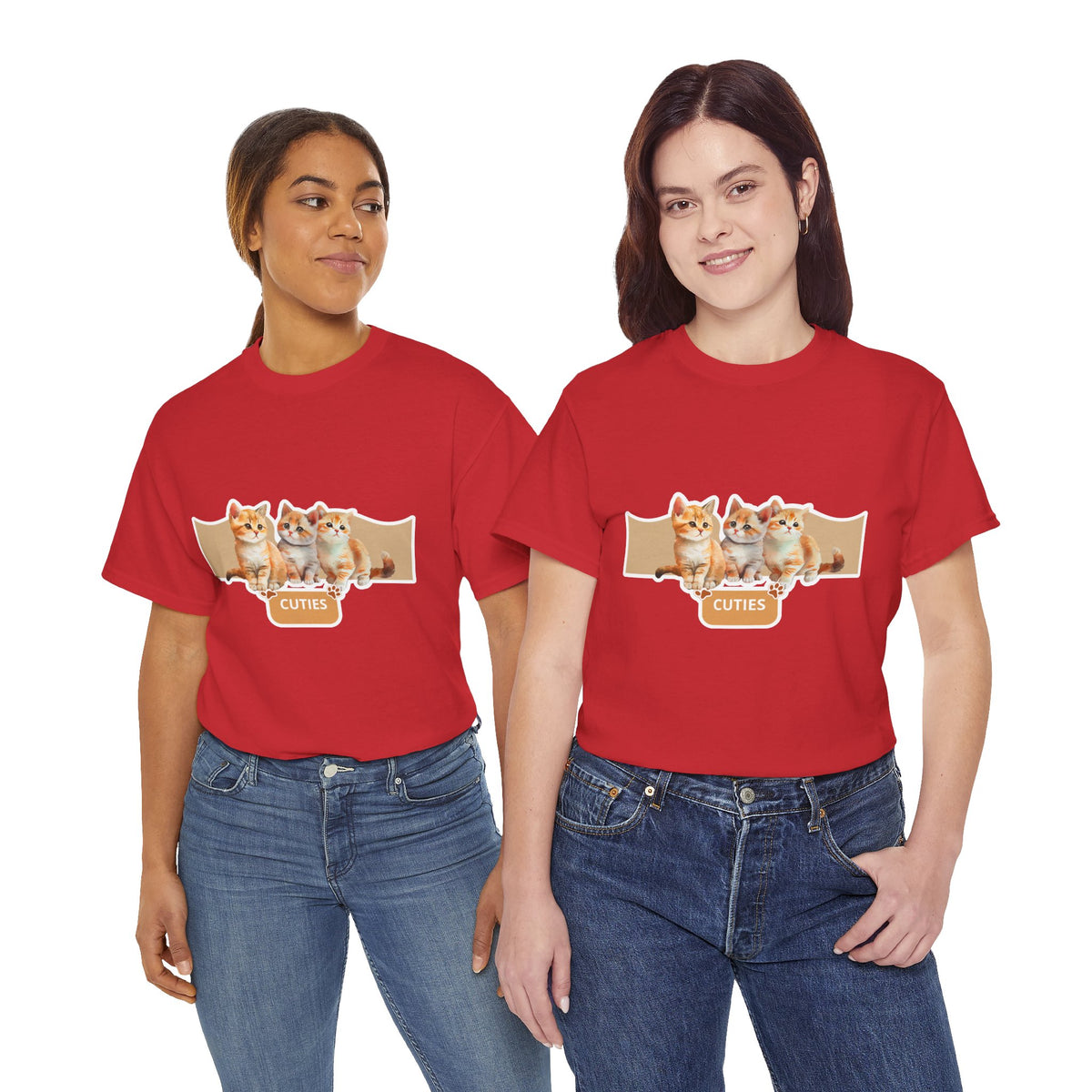 Cute Kittens "Cuties" T-Shirt - Adorable Cat Graphic Tee for Cat Lovers