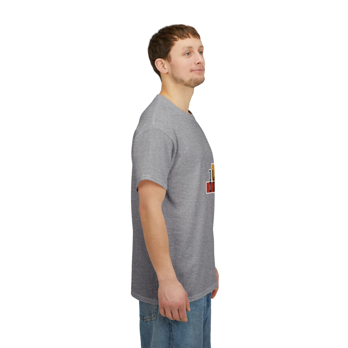 T-Shirt — I Live, I Study Graphic Tee (Minimalist Floral Collage)