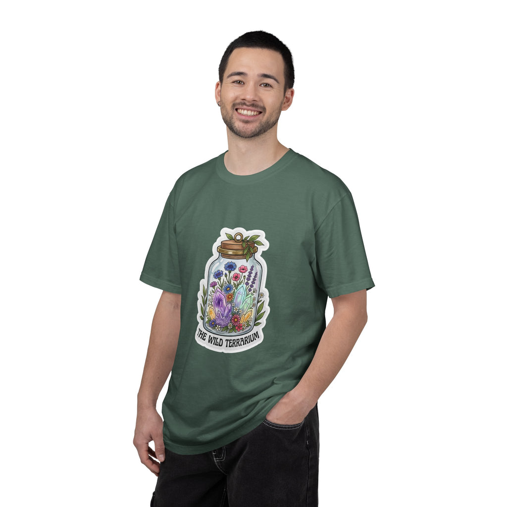 Terrarium Floral T-Shirt — "The Wild Terrarium" Botanical Jar Tee
