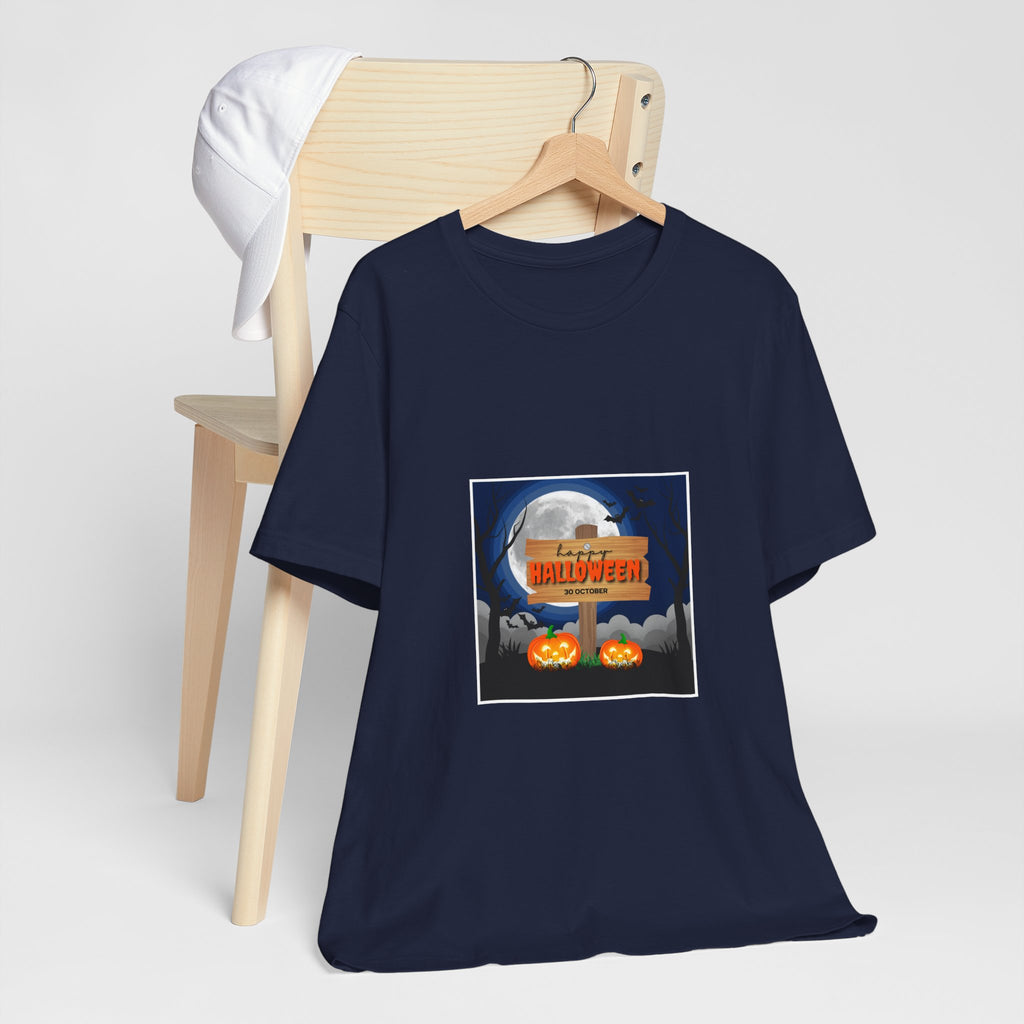Halloween Pumpkin Sign T-Shirt — Happy Halloween Graphic Tee