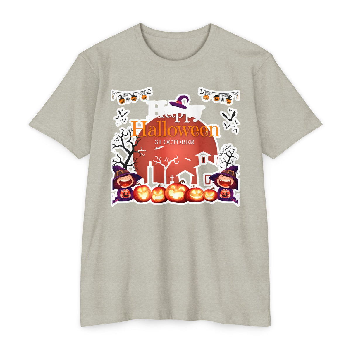 Halloween Pumpkin Haunted House T-Shirt