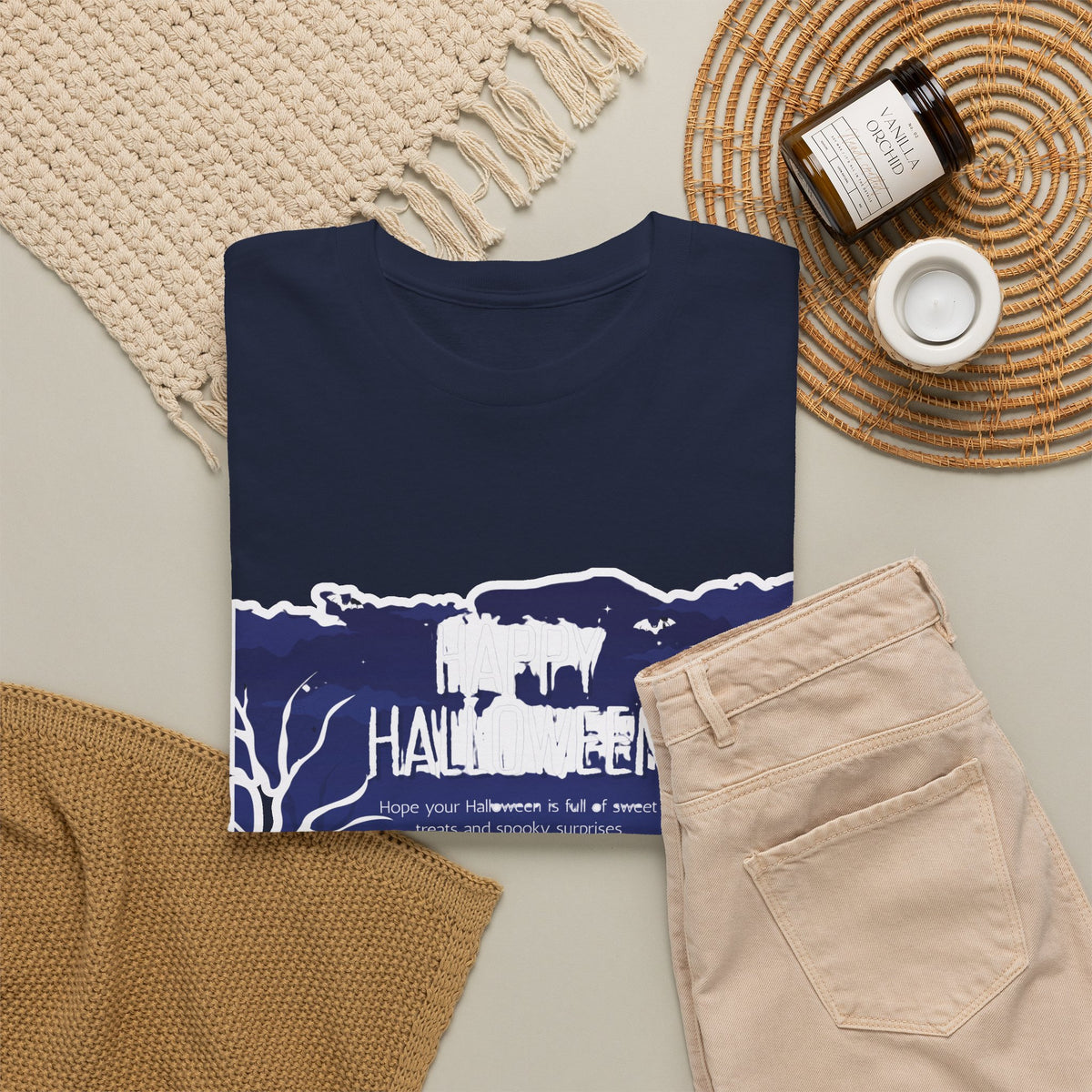 Happy Halloween Cute Witch T-Shirt — Halloween Graphic Tee for Kids & Adults