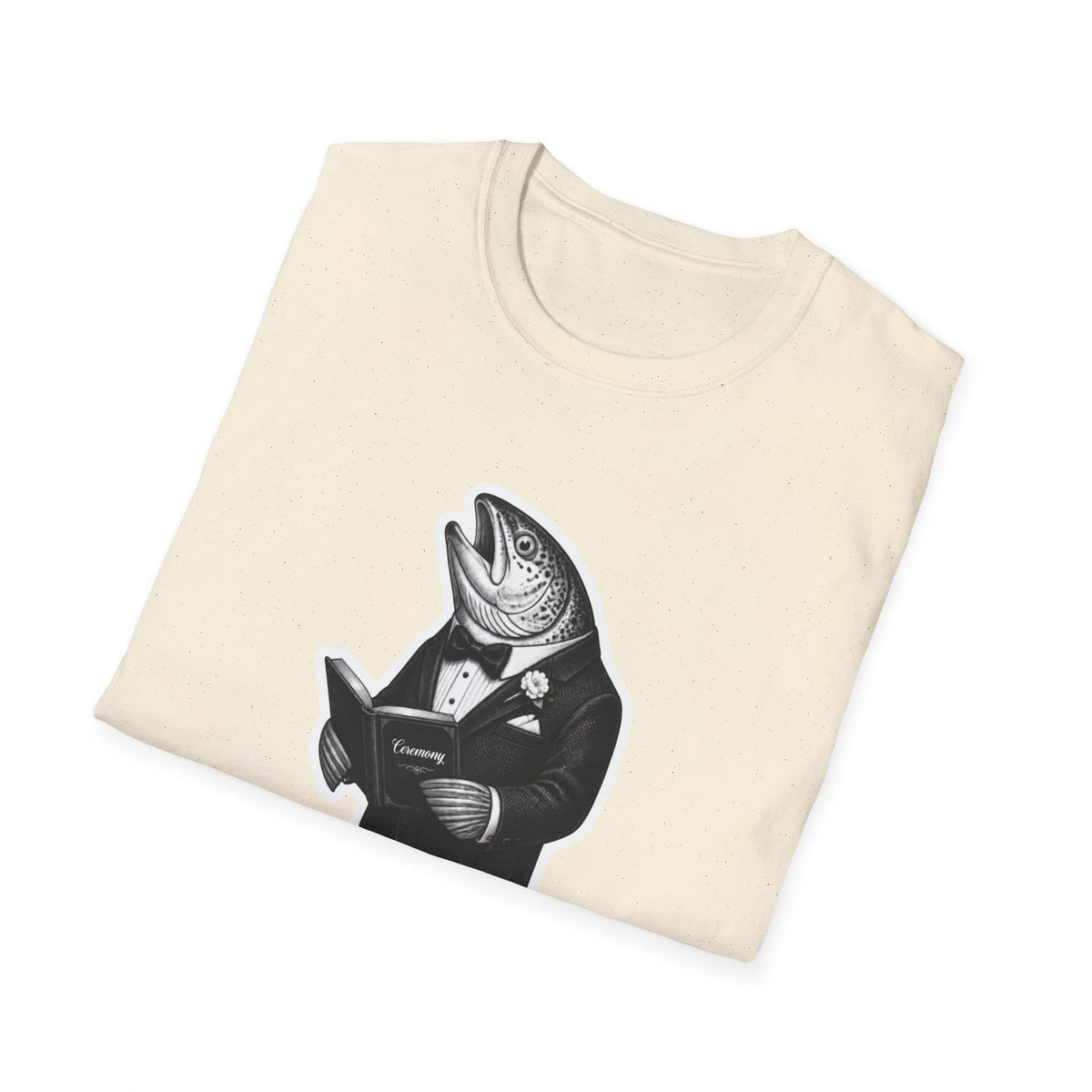 Salmon Gentleman T-Shirt — Dapper Fish Graphic Tee