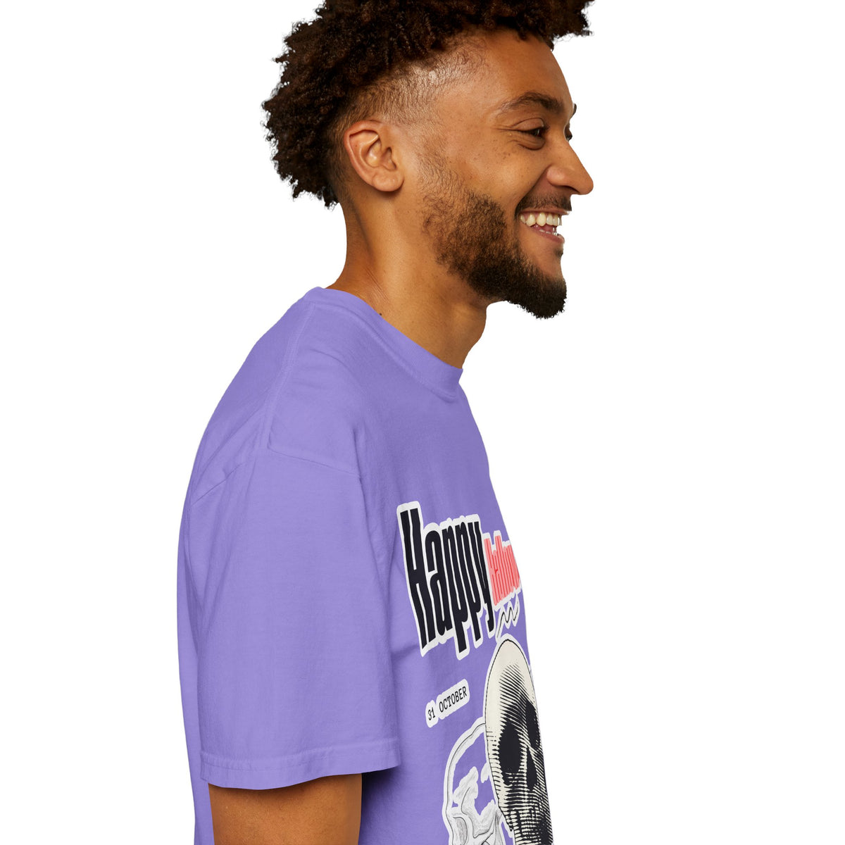 Happy Halloween Skull T-Shirt — Graphic Halloween Tee