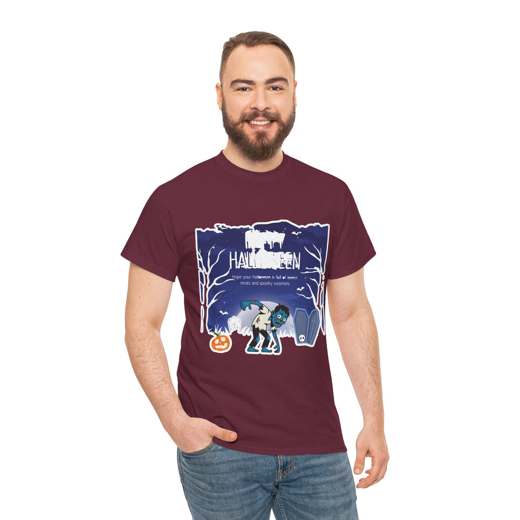 Happy Halloween Cute Witch T-Shirt — Halloween Graphic Tee for Kids & Adults