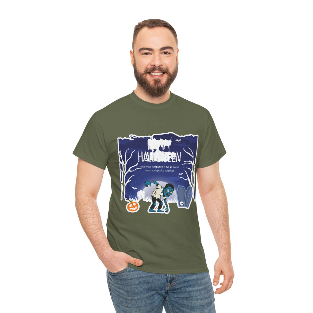 Happy Halloween Cute Witch T-Shirt — Halloween Graphic Tee for Kids & Adults