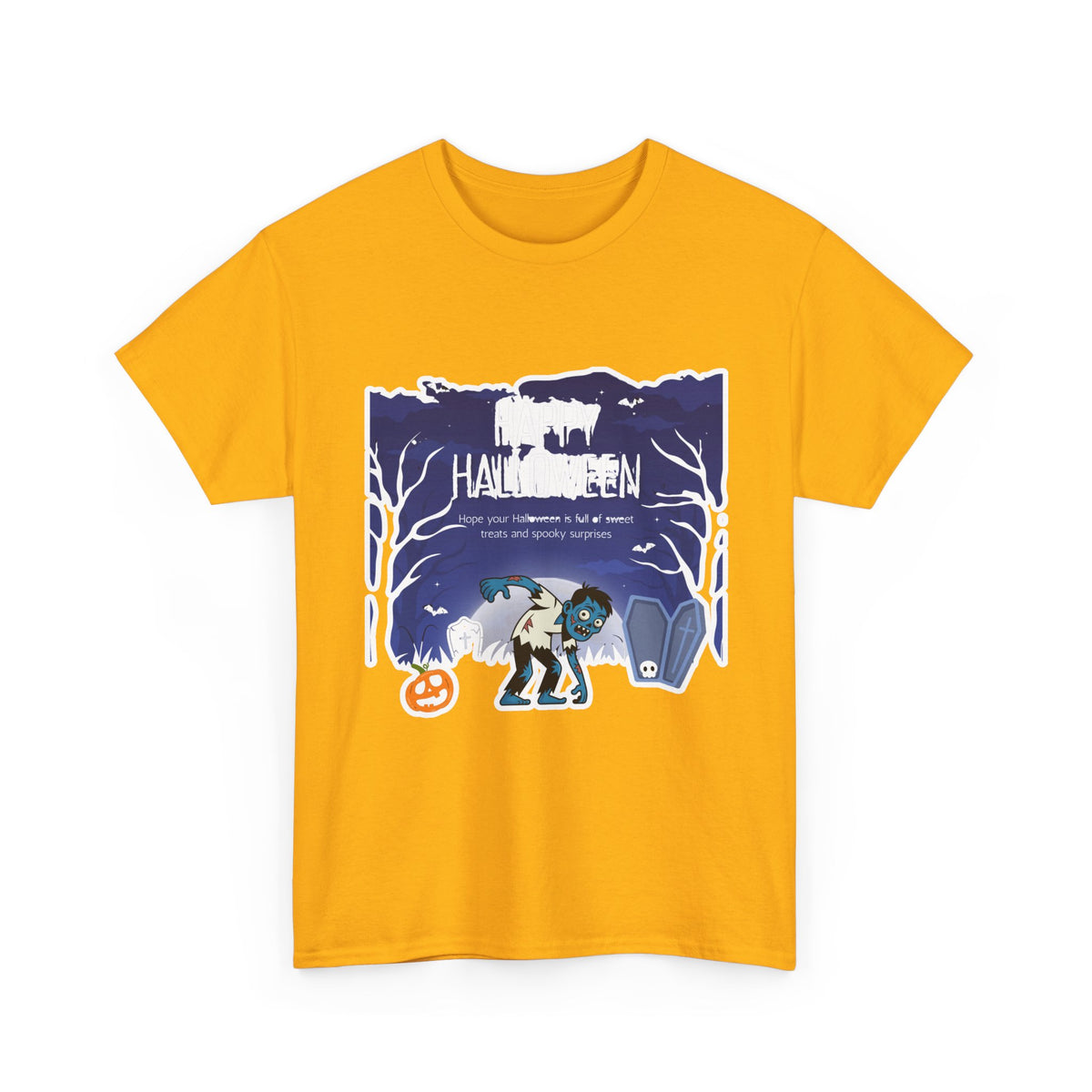 Happy Halloween Cute Witch T-Shirt — Halloween Graphic Tee for Kids & Adults