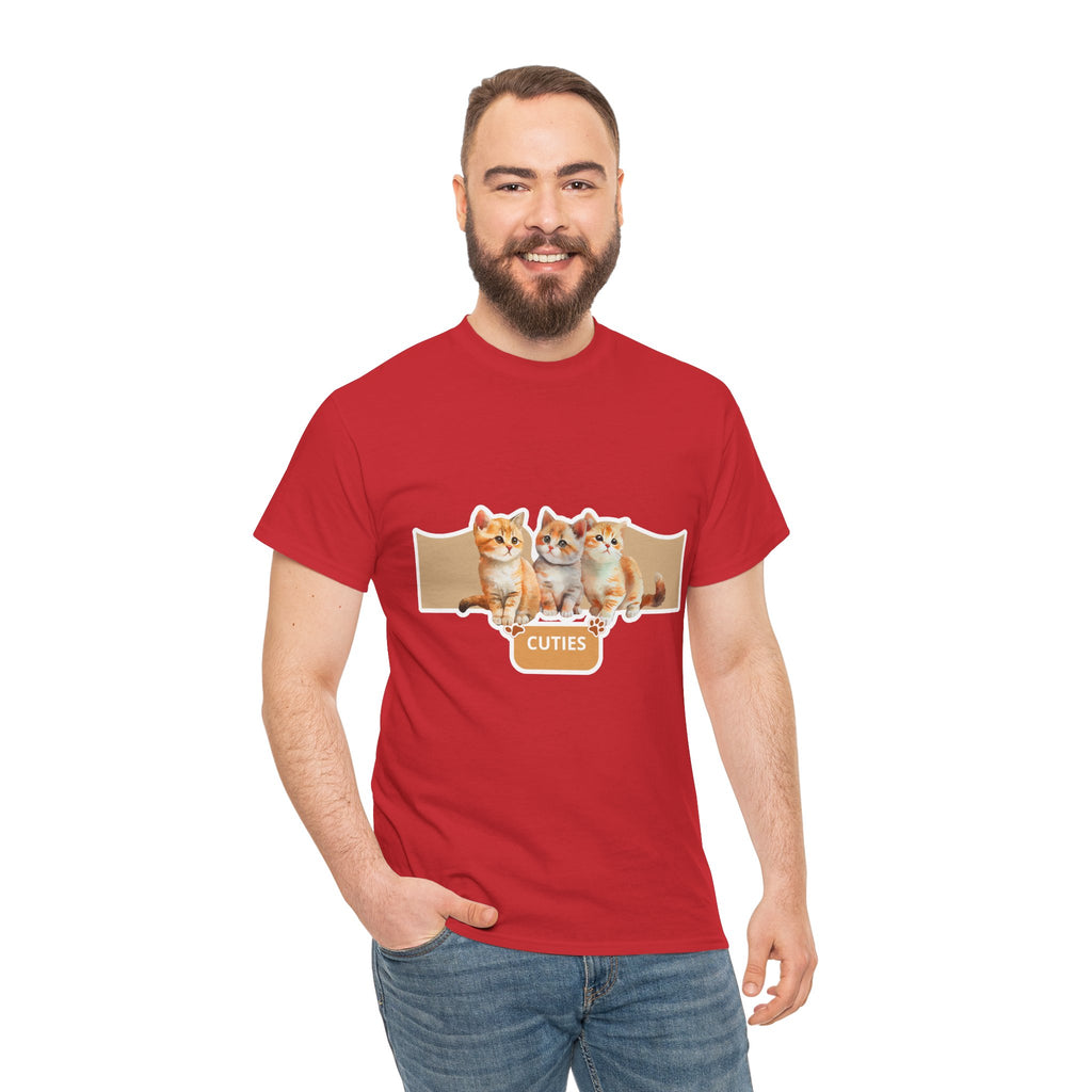 Cute Kittens "Cuties" T-Shirt - Adorable Cat Graphic Tee for Cat Lovers