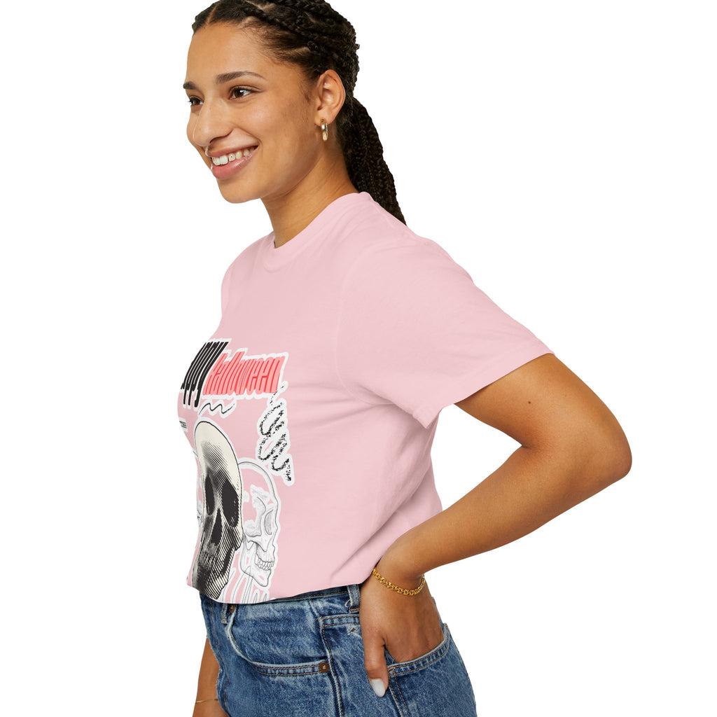 Happy Halloween Skull T-Shirt — Graphic Halloween Tee