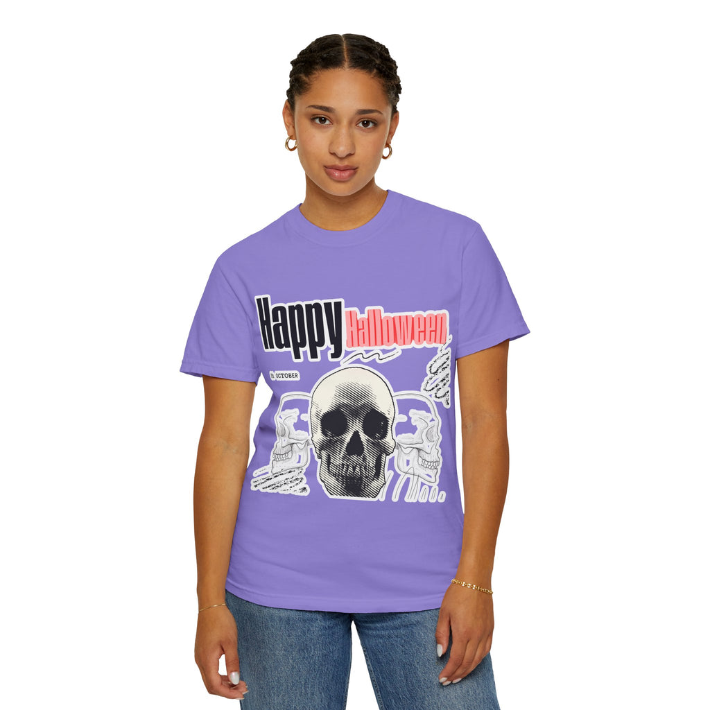 Happy Halloween Skull T-Shirt — Graphic Halloween Tee
