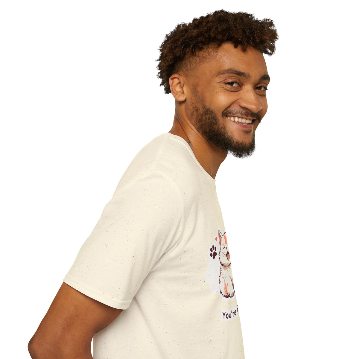 Cat T-Shirt — Cute 'You're Purr-fect' Kitten Graphic Tee