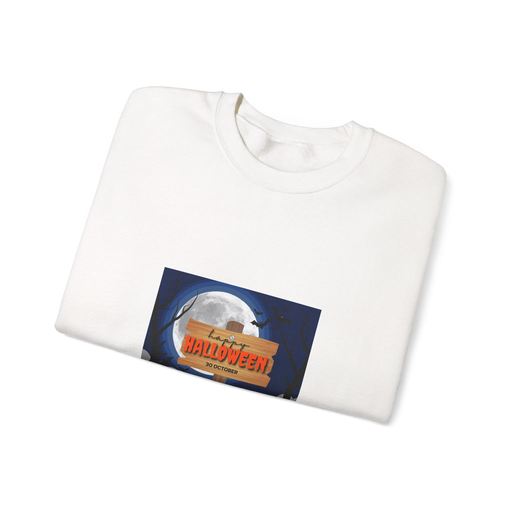 Halloween Crewneck Sweatshirt - Spooky Night Pumpkins Design