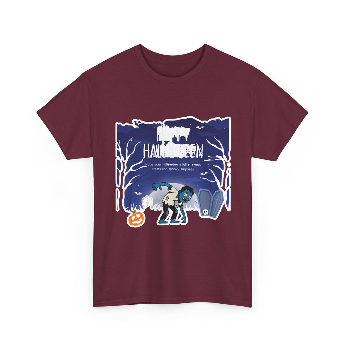 Happy Halloween Cute Witch T-Shirt — Halloween Graphic Tee for Kids & Adults