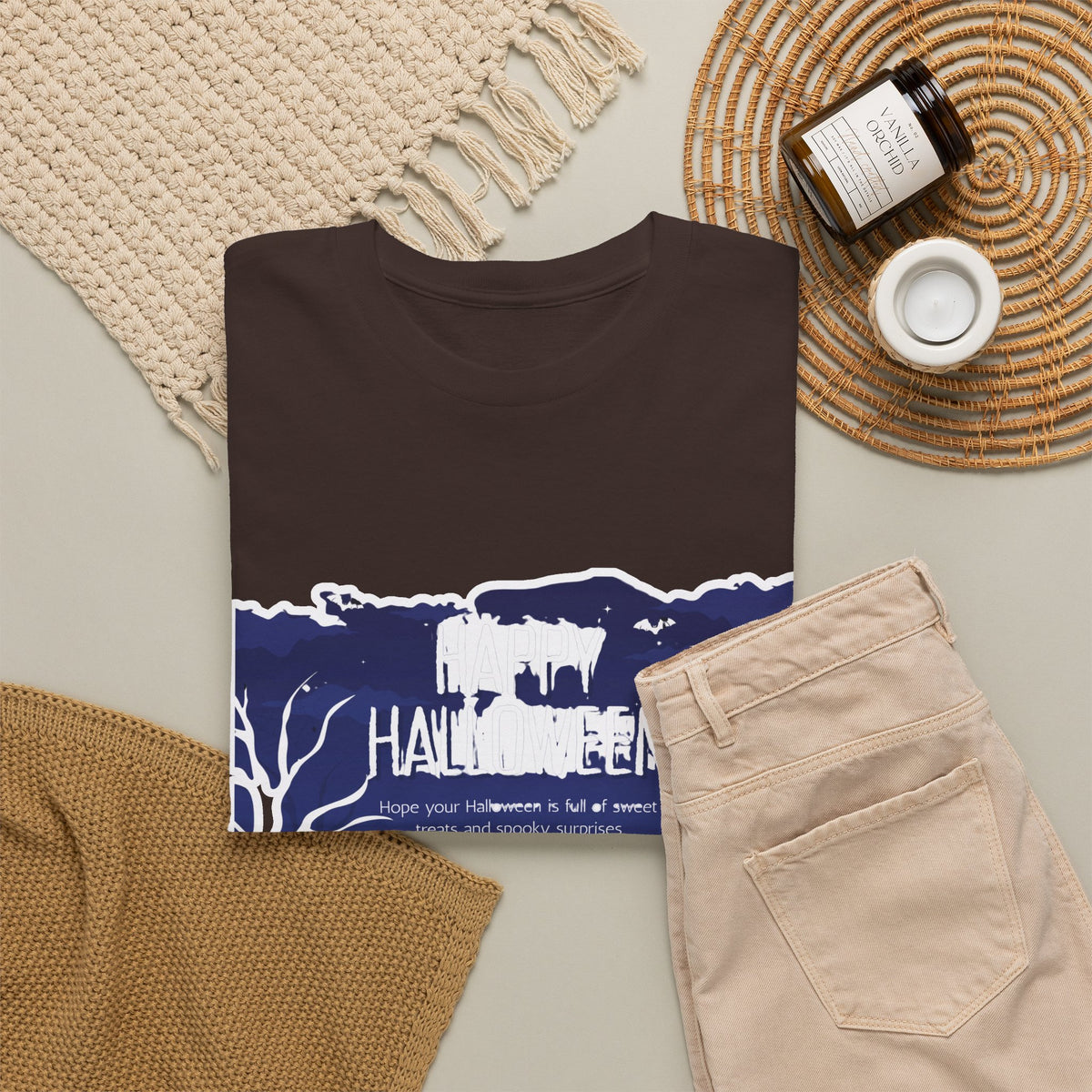 Happy Halloween Cute Witch T-Shirt — Halloween Graphic Tee for Kids & Adults