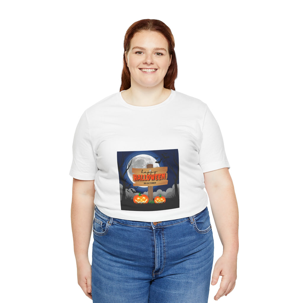 Halloween Pumpkin Sign T-Shirt — Happy Halloween Graphic Tee