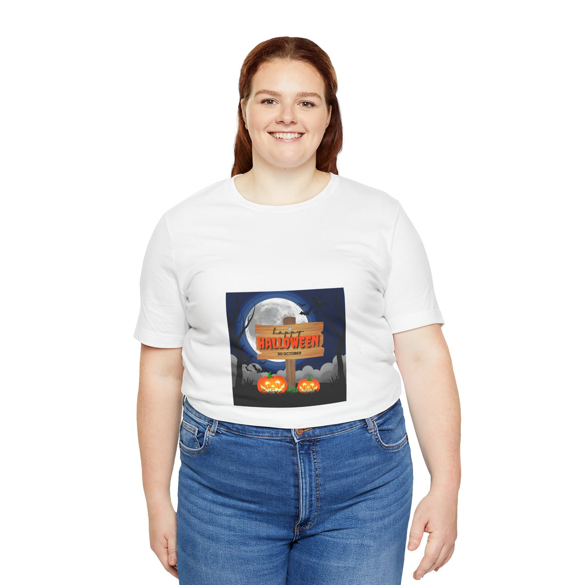 Halloween Pumpkin Sign T-Shirt — Happy Halloween Graphic Tee