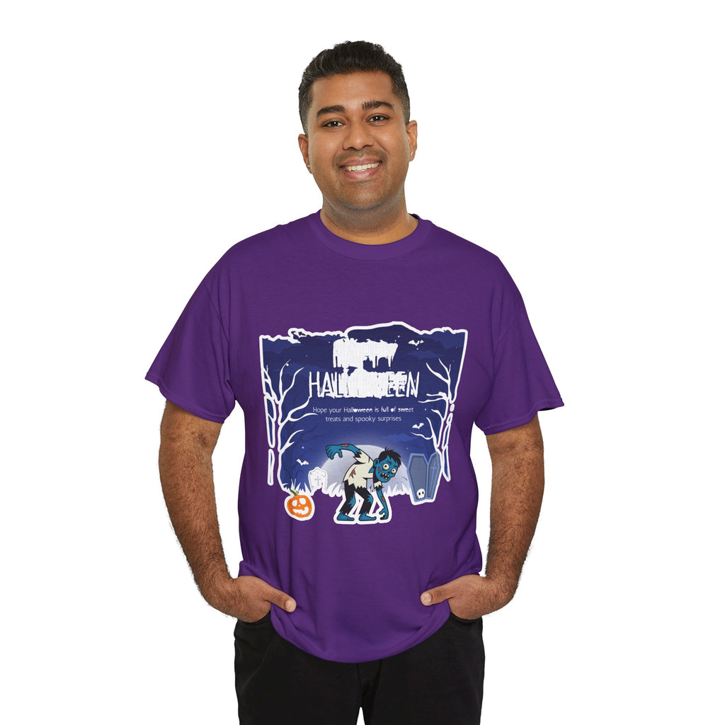 Happy Halloween Cute Witch T-Shirt — Halloween Graphic Tee for Kids & Adults