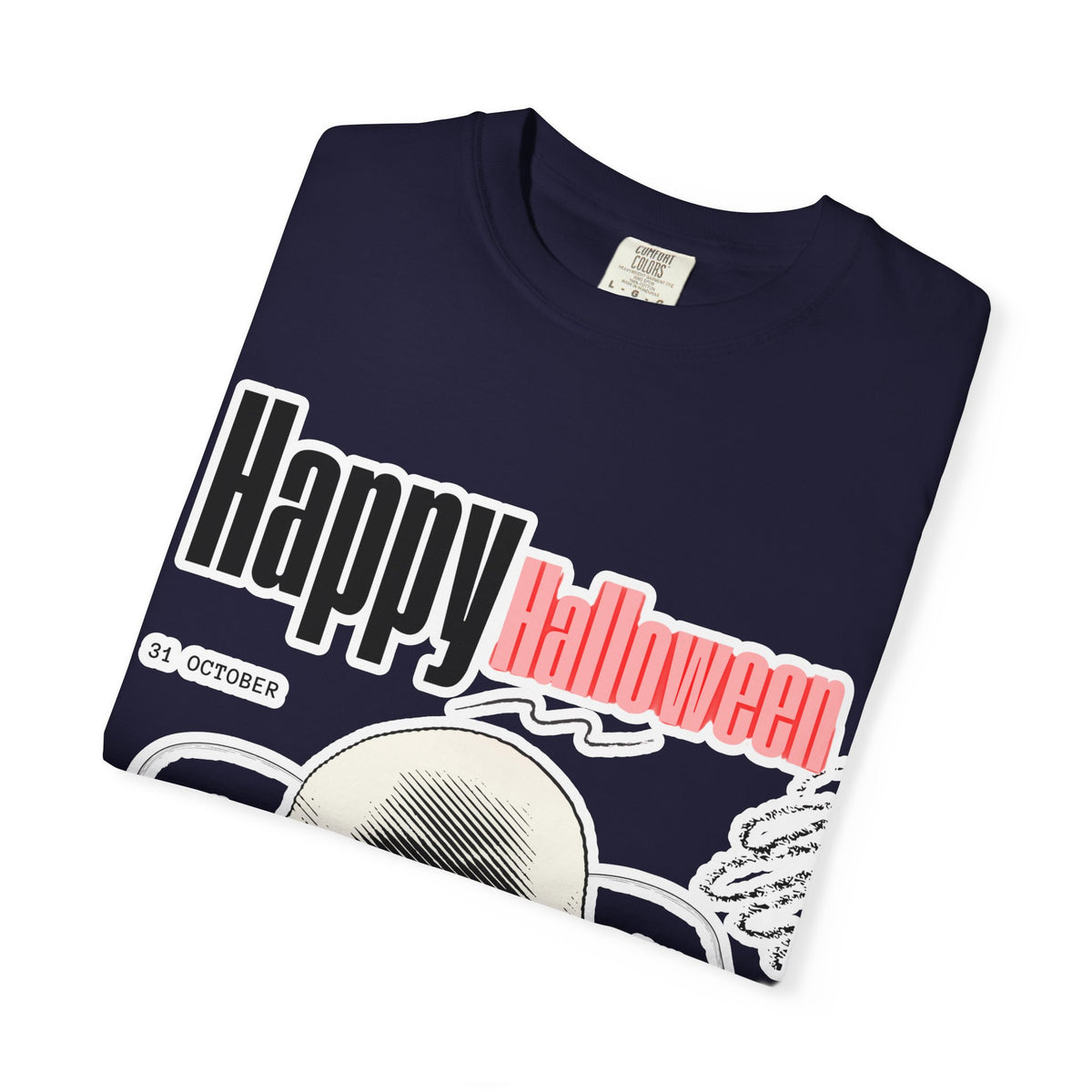 Happy Halloween Skull T-Shirt — Graphic Halloween Tee