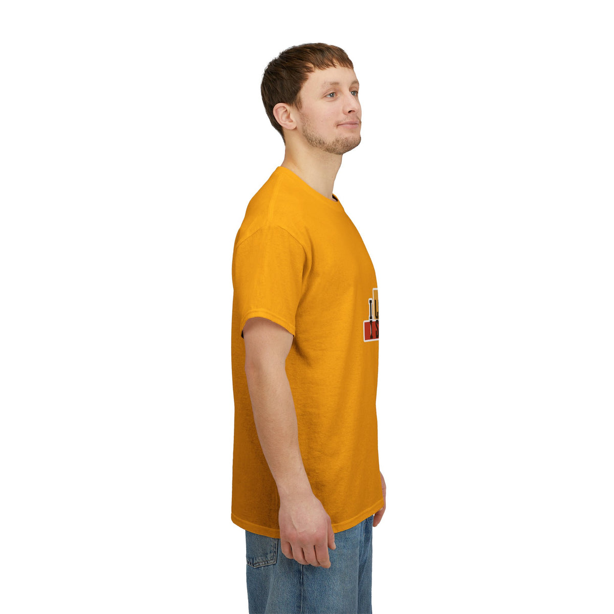 T-Shirt — I Live, I Study Graphic Tee (Minimalist Floral Collage)