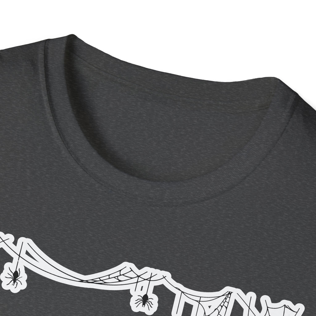 Halloween Moon Silhouette T-Shirt — Spooky Graveyard Pumpkin Scene