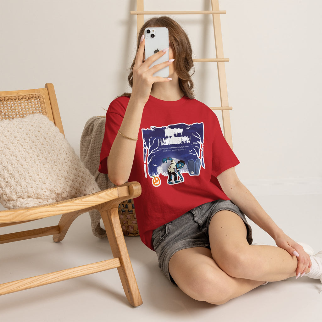 Happy Halloween Cute Witch T-Shirt — Halloween Graphic Tee for Kids & Adults