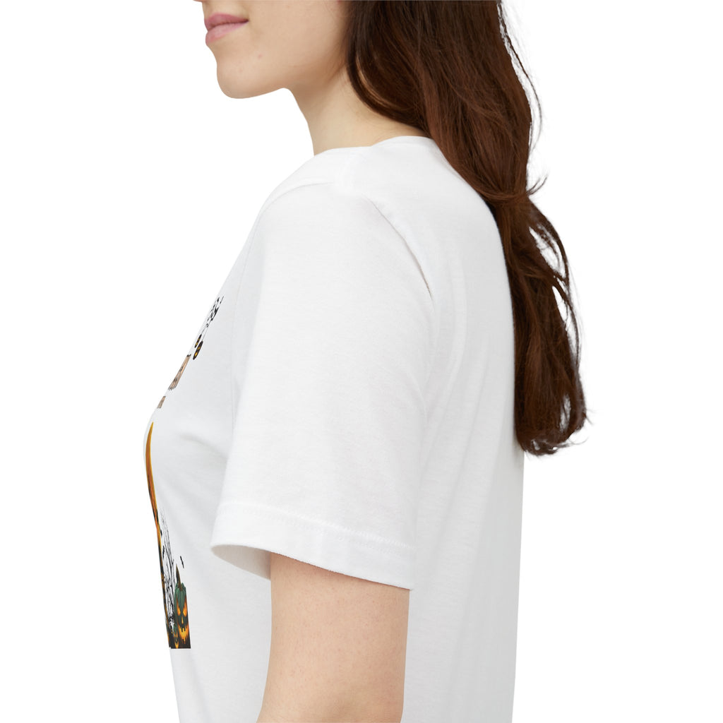 Halloween Haunted House T-Shirt — "Happy Halloween" Pumpkin Spooky Tee