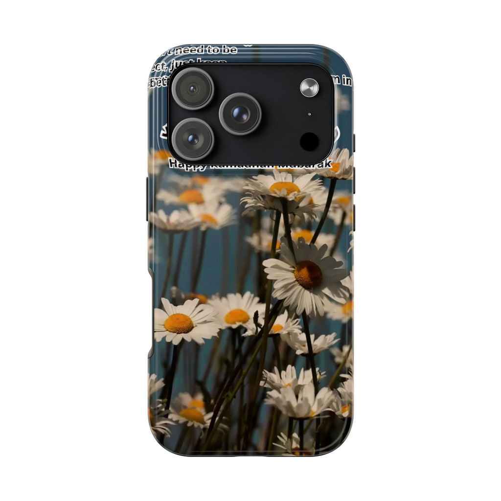 Daisy Field Tough Phone Case — Protective Floral iPhone Case