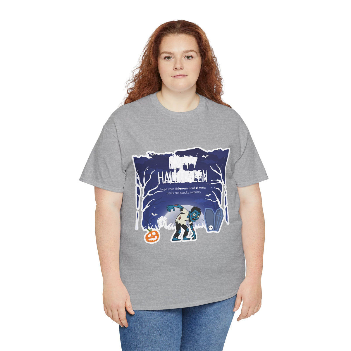 Happy Halloween Cute Witch T-Shirt — Halloween Graphic Tee for Kids & Adults