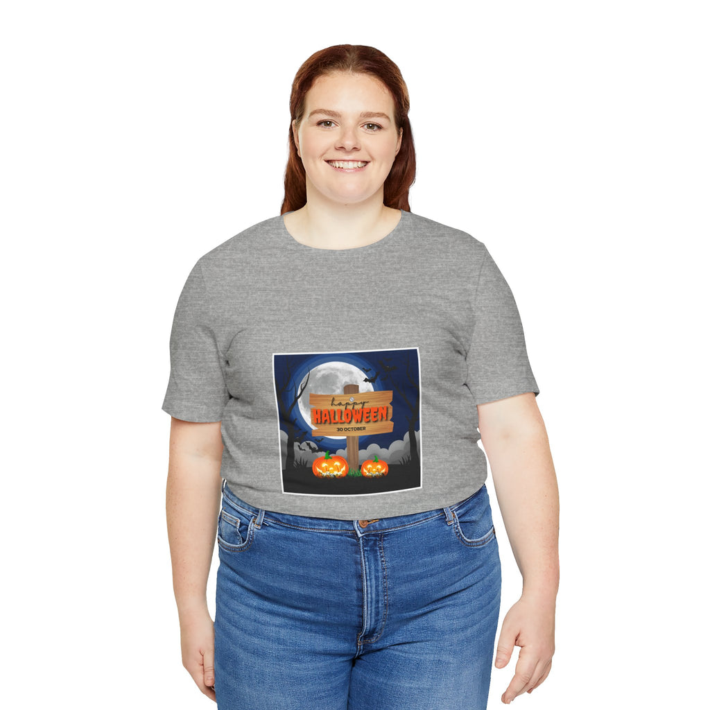 Halloween Pumpkin Sign T-Shirt — Happy Halloween Graphic Tee